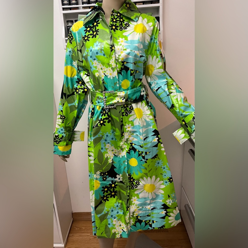 MONCLER LOWEST PRICE NOW Richard Quinn floral cotton-canvas raincoat